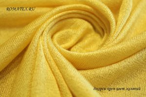Ткань джерси креп цвет желтый